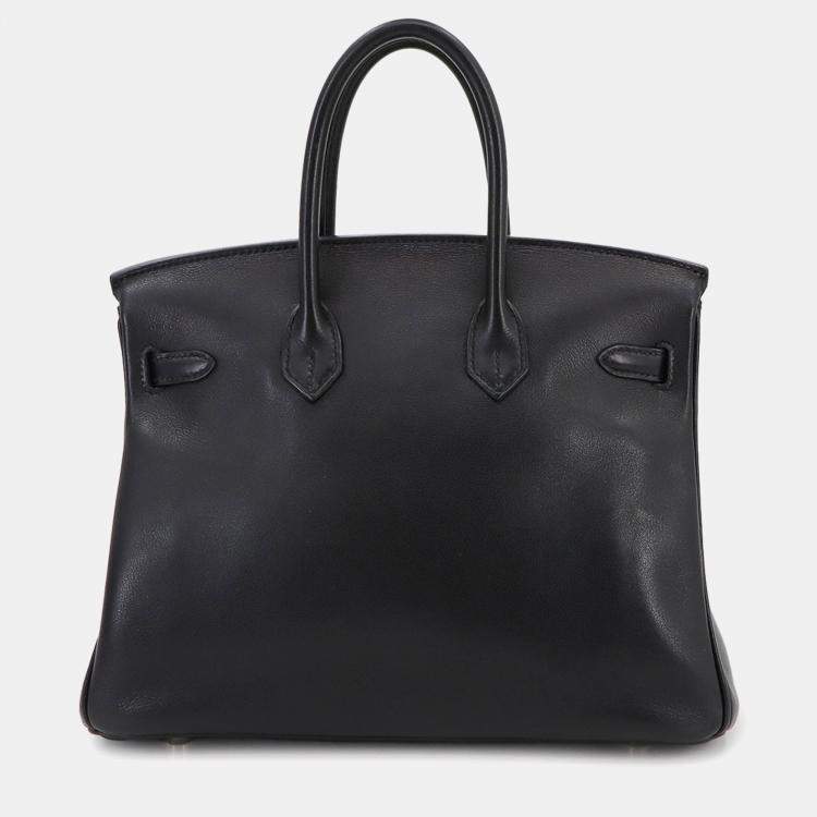مملوكة مسبقًا Hermes Birkin 25 Swift Black Handbag
