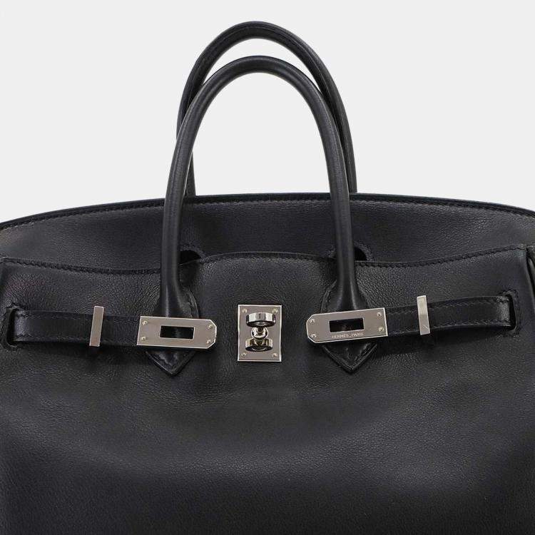 مملوكة مسبقًا Hermes Birkin 25 Swift Black Handbag