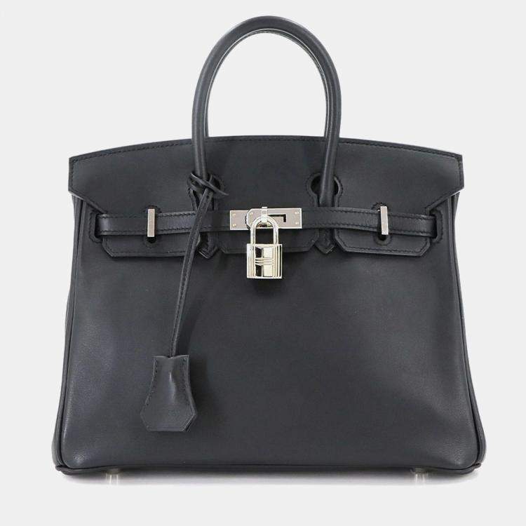 مملوكة مسبقًا Hermes Birkin 25 Swift Black Handbag