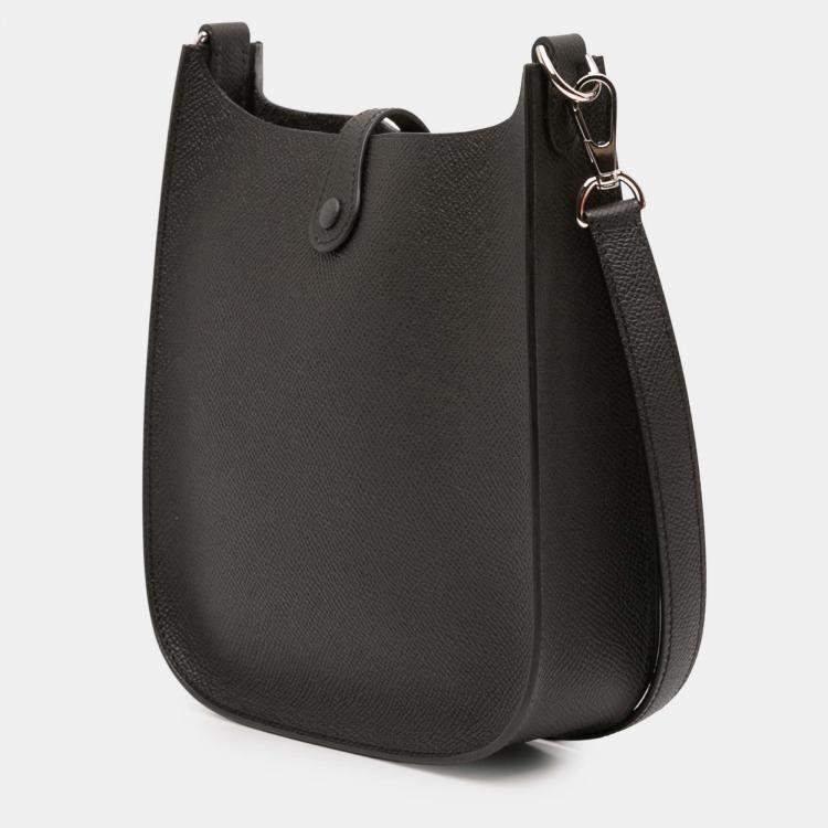 Pre Owned Hermes Evelyne 16 Sellier Noir Epsom