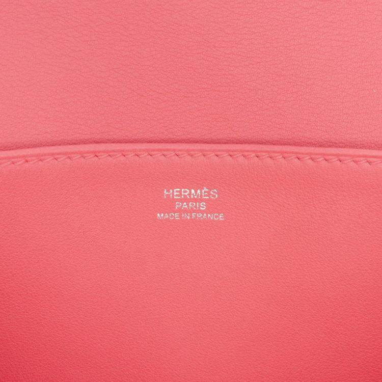 Pre Owned Hermes Rose Azalee Mini Swift Halzan 22