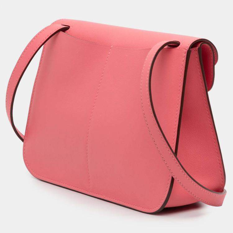 Pre Owned Hermes Rose Azalee Mini Swift Halzan 22