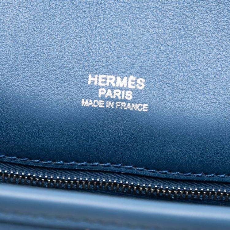 Pre Owned Hermes Blue Agate Swift Berline 28