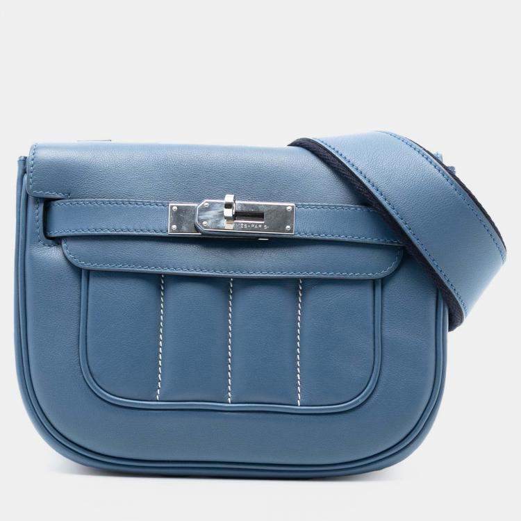 Pre Owned Hermes Blue Agate Swift Berline 28