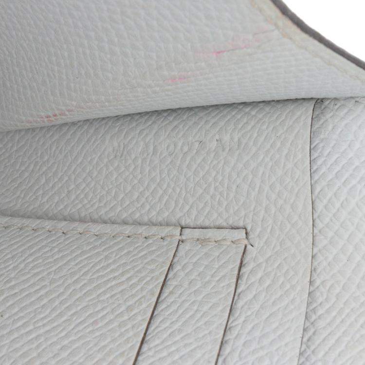 Pre Owned Hermes Gris Pale Epsom Maillon To Go Wallet