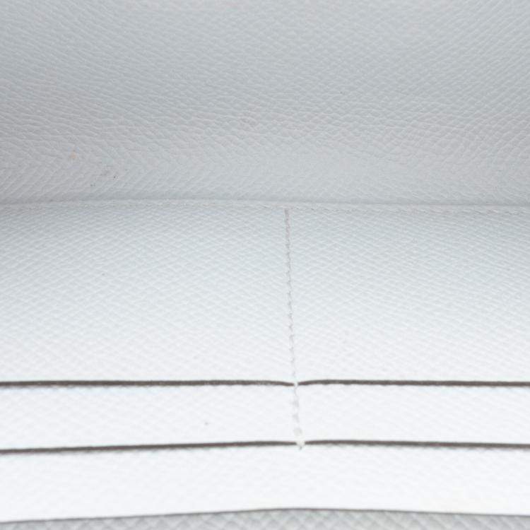 Pre Owned Hermes Gris Pale Epsom Maillon To Go Wallet