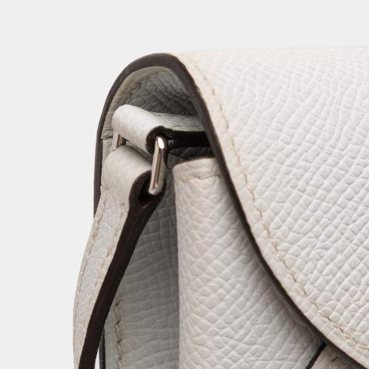 Pre Owned Hermes Gris Pale Epsom Maillon To Go Wallet