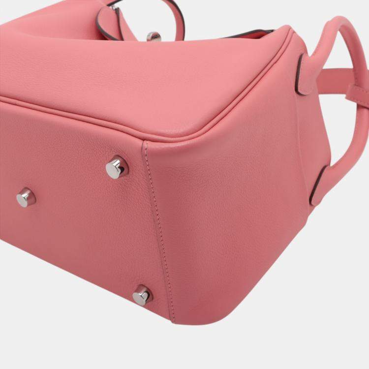 Pre Owned Hermes Rose Azalee Evercolor Lindy 26