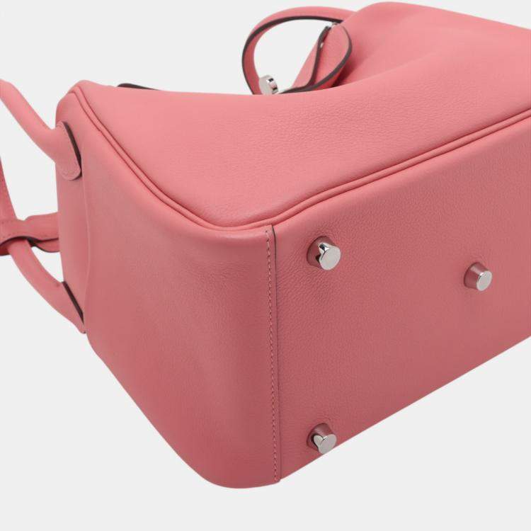 Pre Owned Hermes Rose Azalee Evercolor Lindy 26