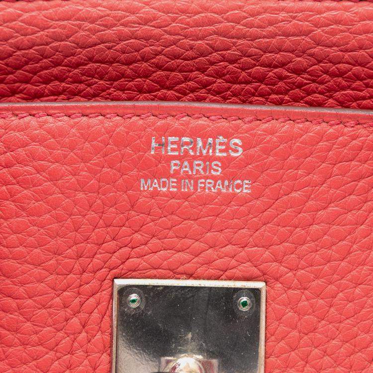 Pre Owned Hermes Bougainvillea Clemence Birkin Retourne 35