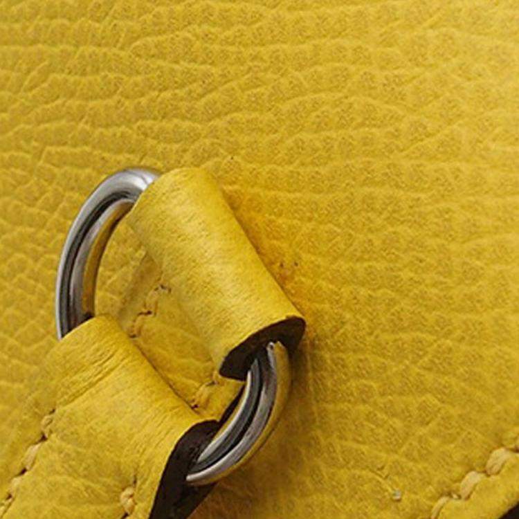 Pre Owned Hermes Jaune de Naples Epsom Hermesnap Wallet On Strap