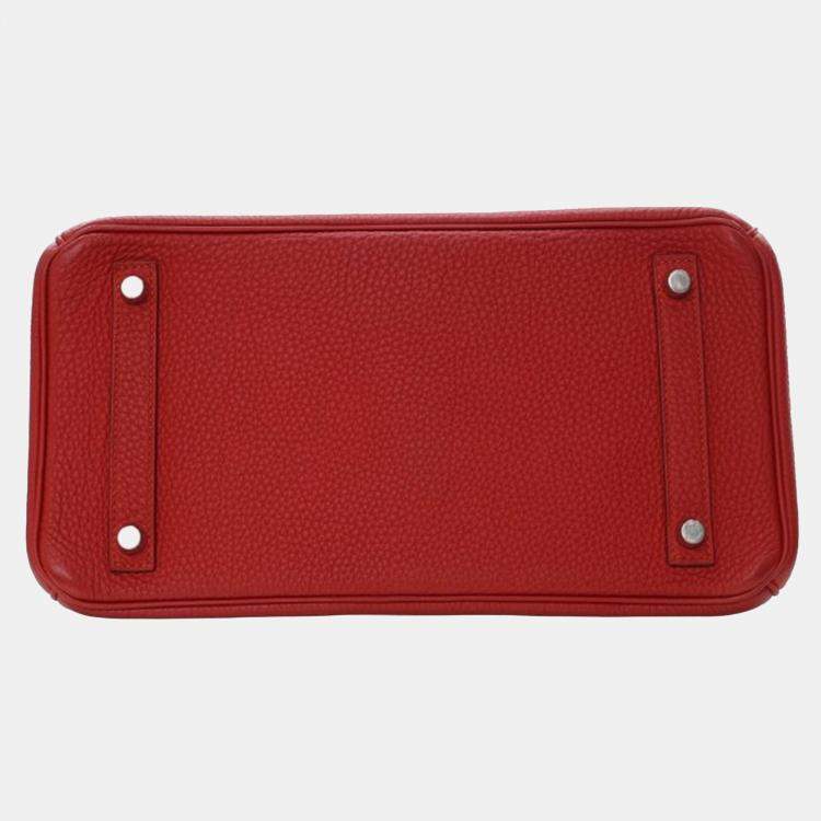 Pre Owned Hermes  Birkin 30 Rouge Vif Togo Bag