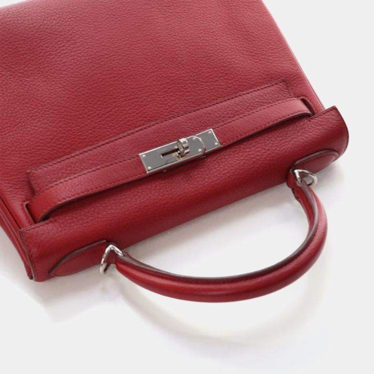 Pre Owned Hermes Rouge Garance Togo Kelly 28