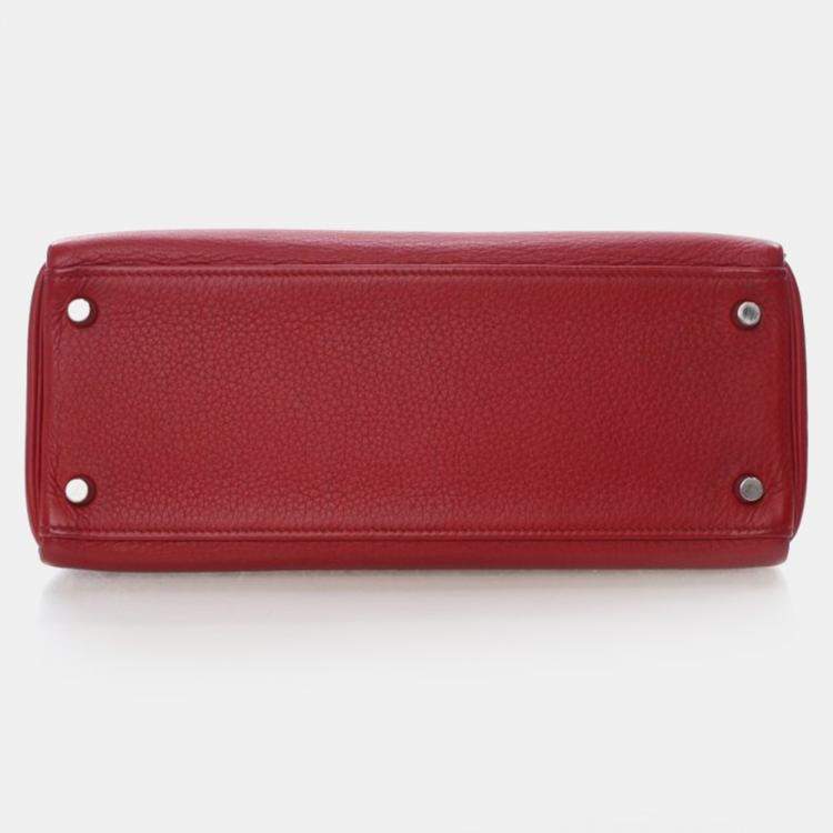 Pre Owned Hermes Rouge Garance Togo Kelly 28