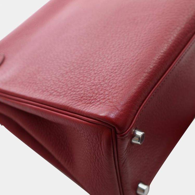 Pre Owned Hermes Rouge Garance Togo Kelly 28