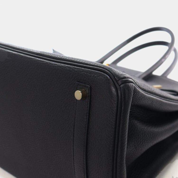 Pre Owned Hermes Noir Togo Birkin 35