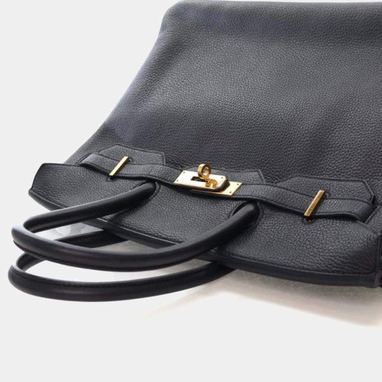 Pre Owned Hermes Noir Togo Birkin 35