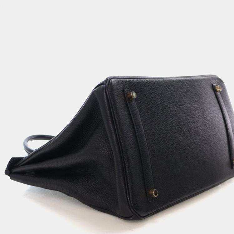 Pre Owned Hermes Noir Togo Birkin 35