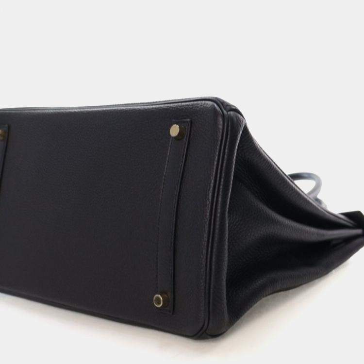 Pre Owned Hermes Noir Togo Birkin 35