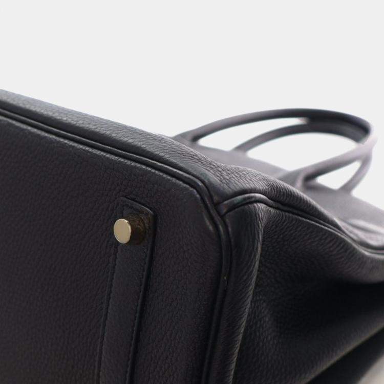 Pre Owned Hermes Noir Togo Birkin 35
