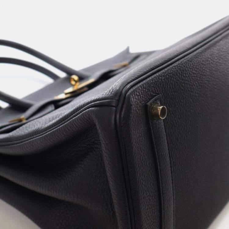 Pre Owned Hermes Noir Togo Birkin 35