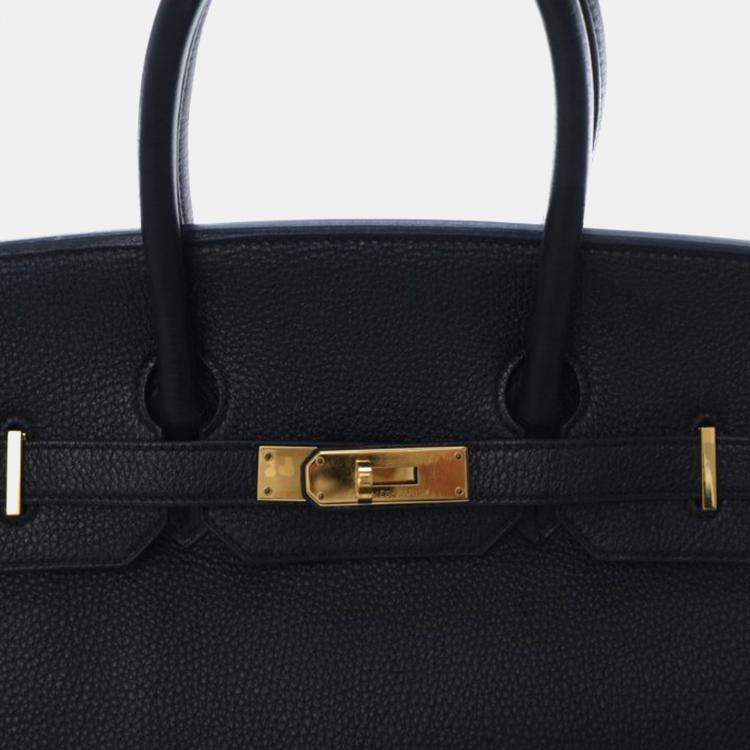 Pre Owned Hermes Noir Togo Birkin 35