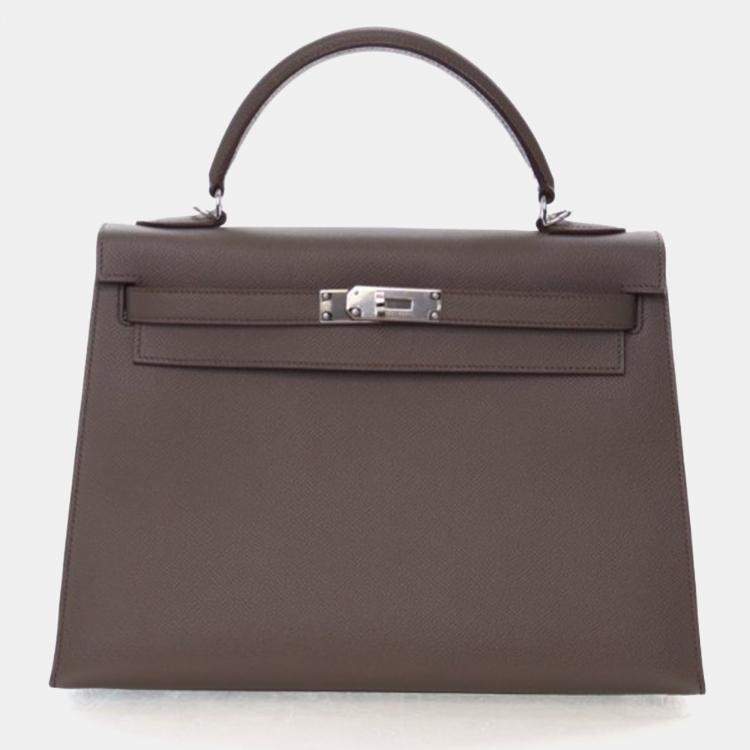 Pre Owned Hermes Etain Epsom Sellier Kelly 32