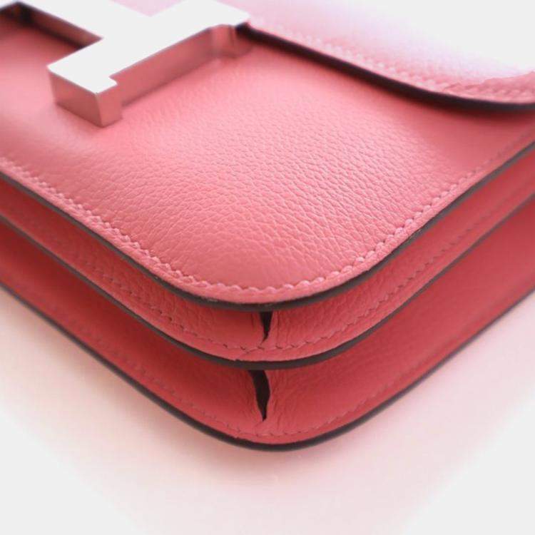 Pre Owned Hermes Rose Azalee Evercolor Constance 18