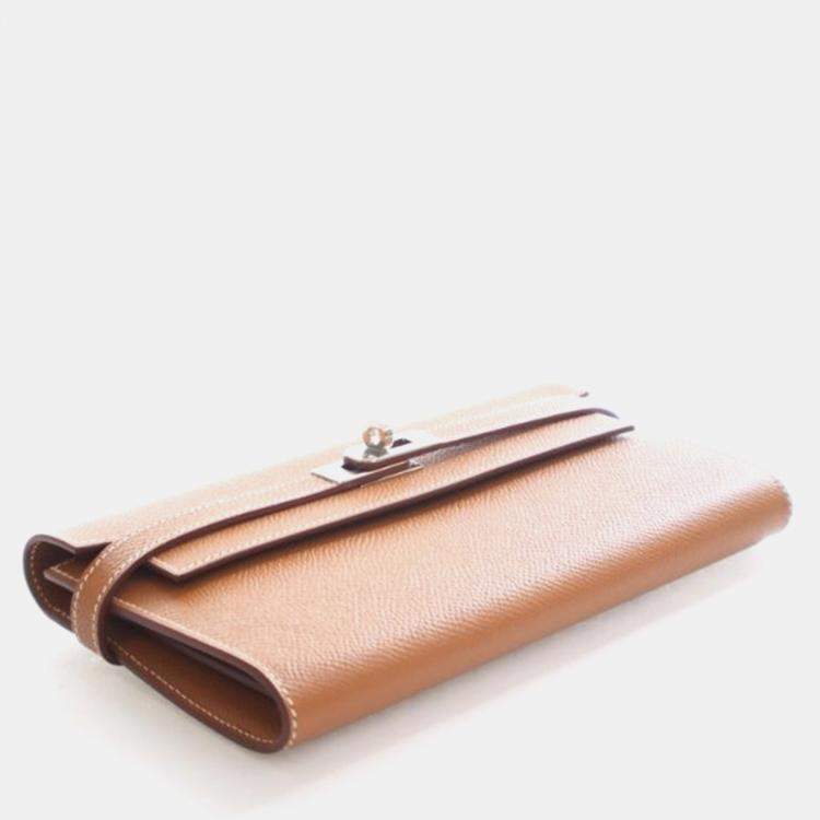 مملوكة مسبقًا Hermes Gold Epsom Kelly Longue Wallet