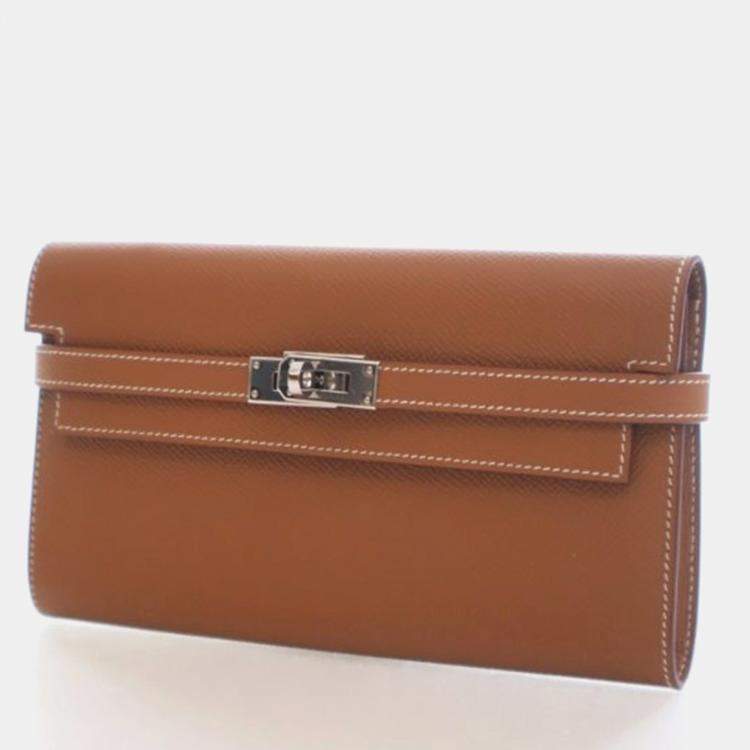 مملوكة مسبقًا Hermes Gold Epsom Kelly Longue Wallet