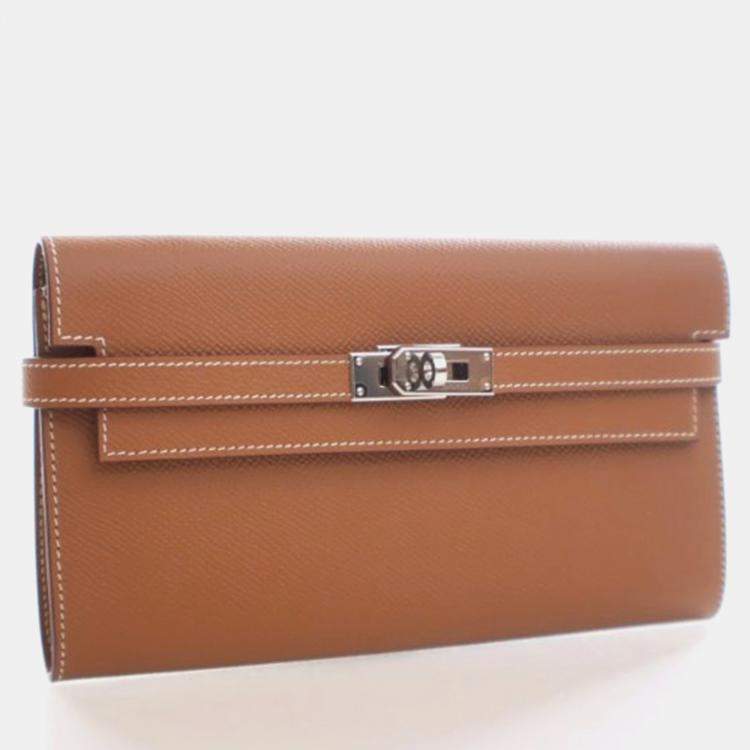 مملوكة مسبقًا Hermes Gold Epsom Kelly Longue Wallet