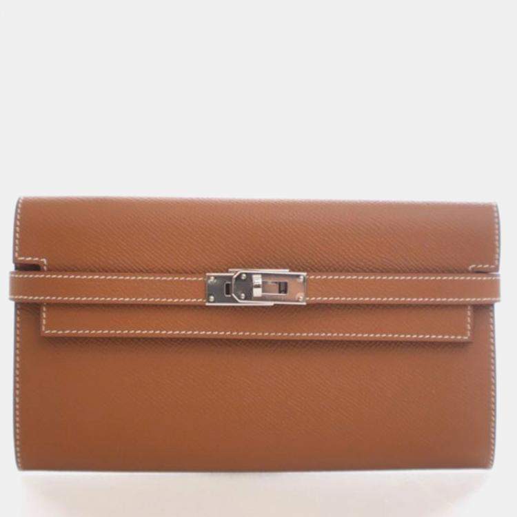 مملوكة مسبقًا Hermes Gold Epsom Kelly Longue Wallet