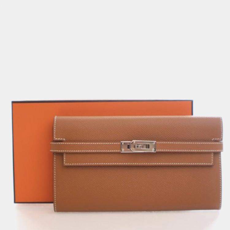 مملوكة مسبقًا Hermes Gold Epsom Kelly Longue Wallet