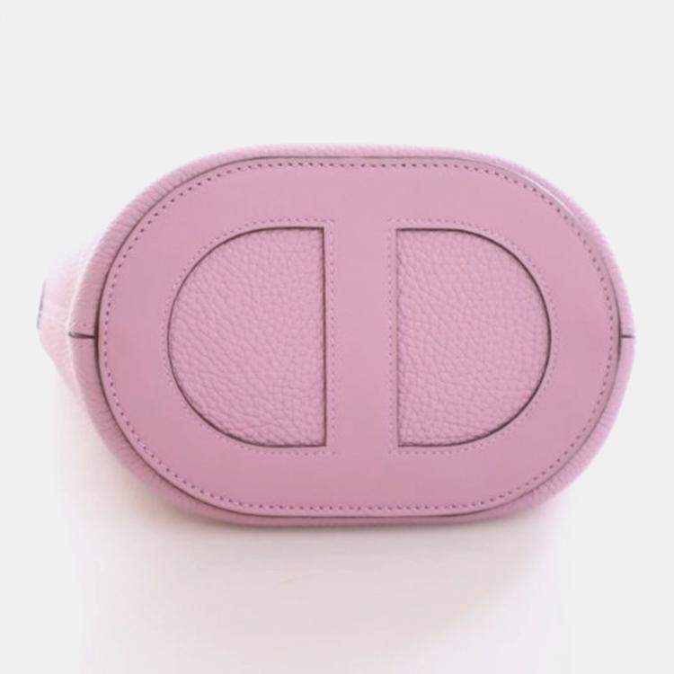 Pre Owned Hermes Mauve Sylvestre Swift In-The-Loop Bucket 18