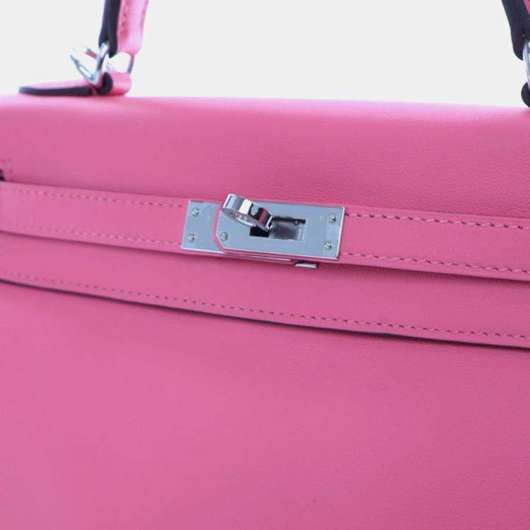 Pre Owned Hermes Rose Azalea Swift Kelly 25