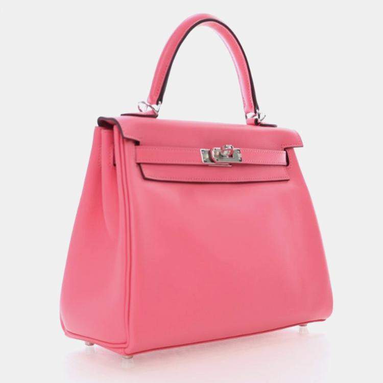 Pre Owned Hermes Rose Azalea Swift Kelly 25