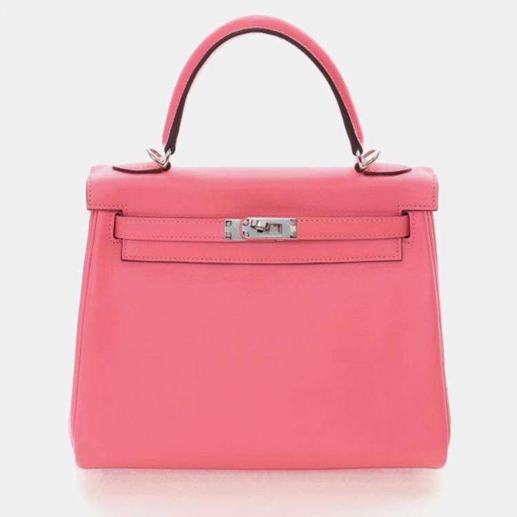 Pre Owned Hermes Rose Azalea Swift Kelly 25