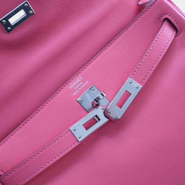 Pre Owned Hermes Rose Azalea Swift Kelly 25