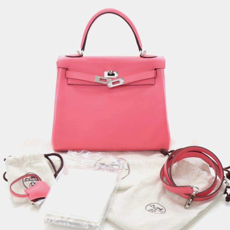 Pre Owned Hermes Rose Azalea Swift Kelly 25