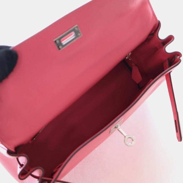 Pre Owned Hermes Rose Azalea Swift Kelly 25