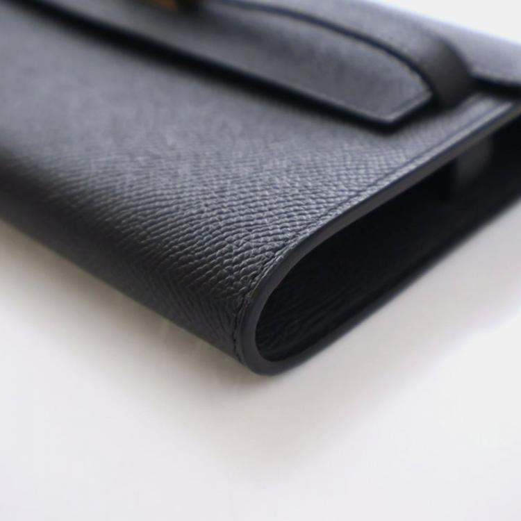 مملوكة مسبقًا Hermes Black Epsom Kelly To Go Wallet