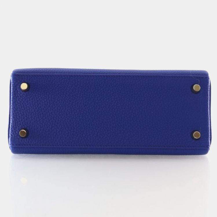 Pre Owned Hermes Royal Blue Togo Kelly 25