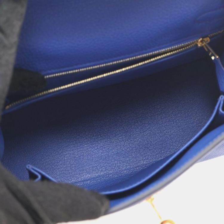 Pre Owned Hermes Royal Blue Togo Kelly 25