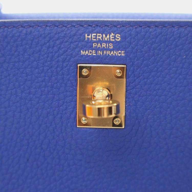Pre Owned Hermes Royal Blue Togo Kelly 25