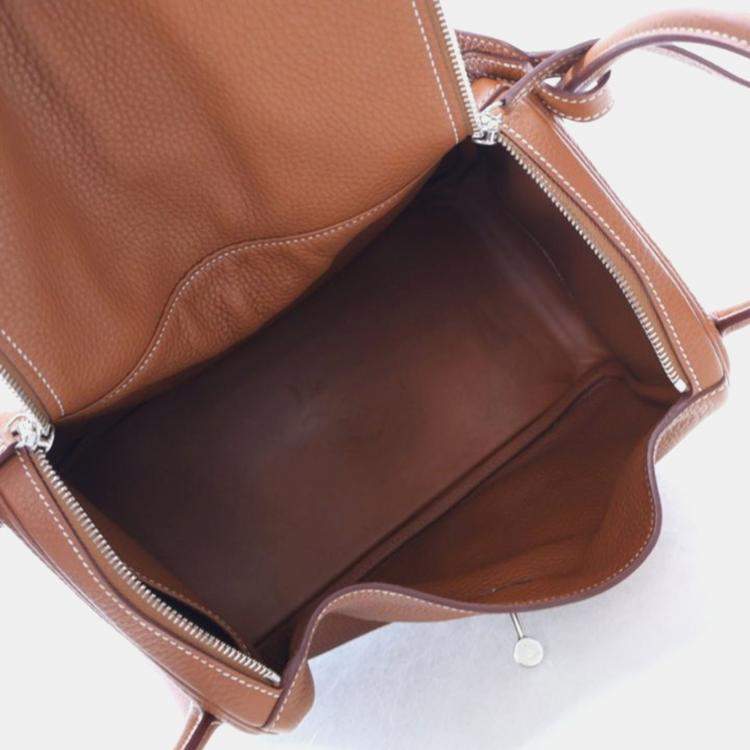 Pre Owned Hermes Gold Clemence Lindy 26