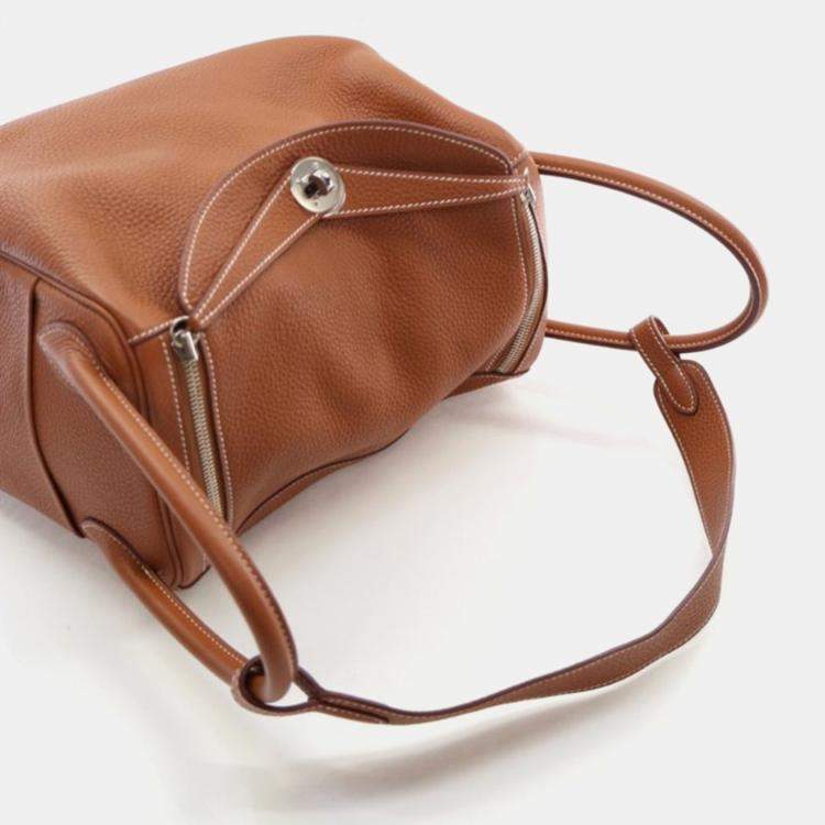 Pre Owned Hermes Gold Clemence Lindy 26