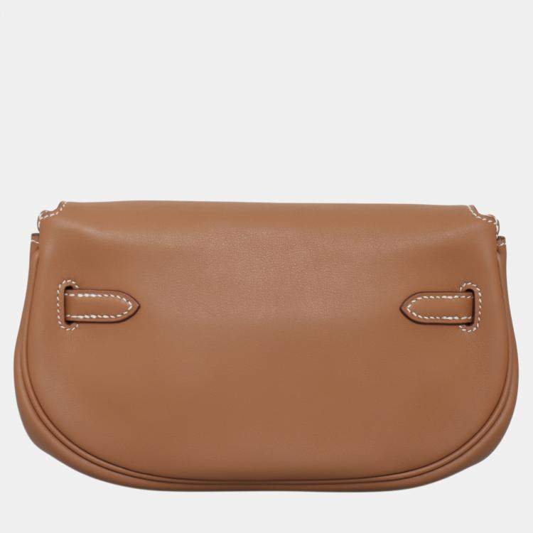 Pre Owned Hermes Kelly Moove Gold Calf Crossbody Bag