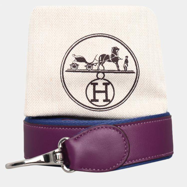 Pre Owned Hermes Mini Berline Purple Calf Bag