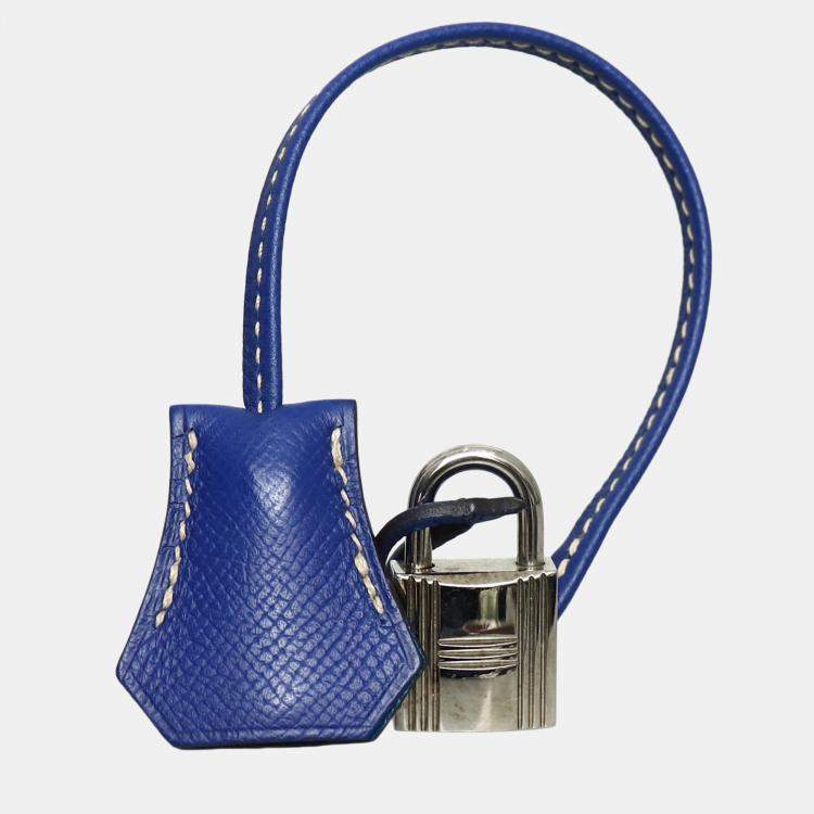 Pre Owned Hermes Blue Epsom Leather Birkin 30 Candy