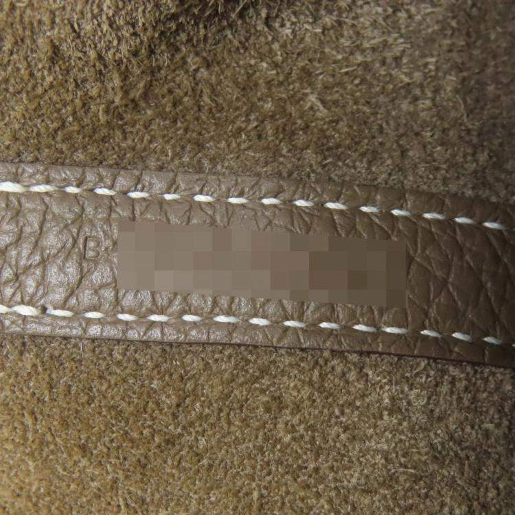 Pre Owned Hermes Picotin Lock 18 Etoupe Taurillon Clemence Leather Shoulder Bag